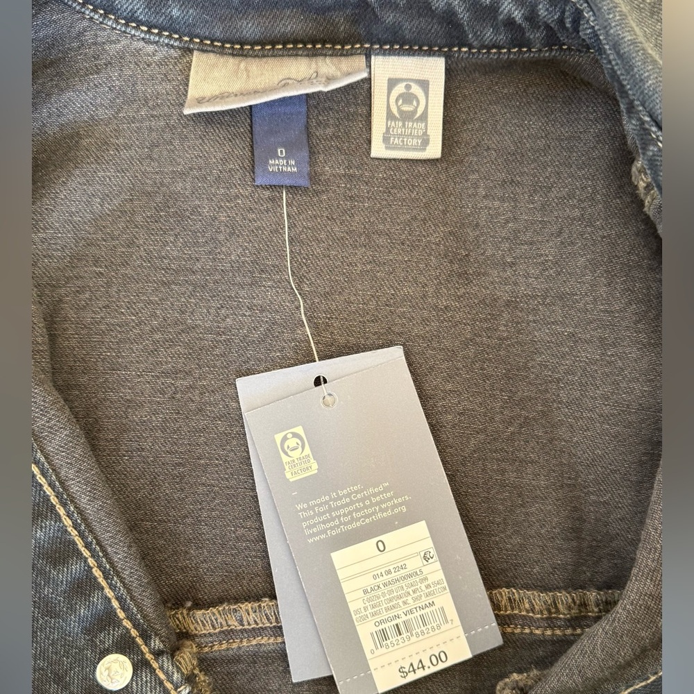 Target Black Denim Maxi Dress 0 - Picture 4 of 4